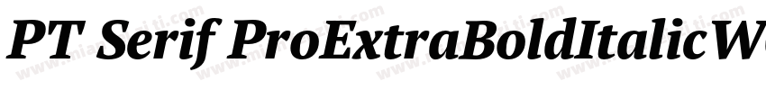 PT Serif ProExtraBoldItalicW08字体转换